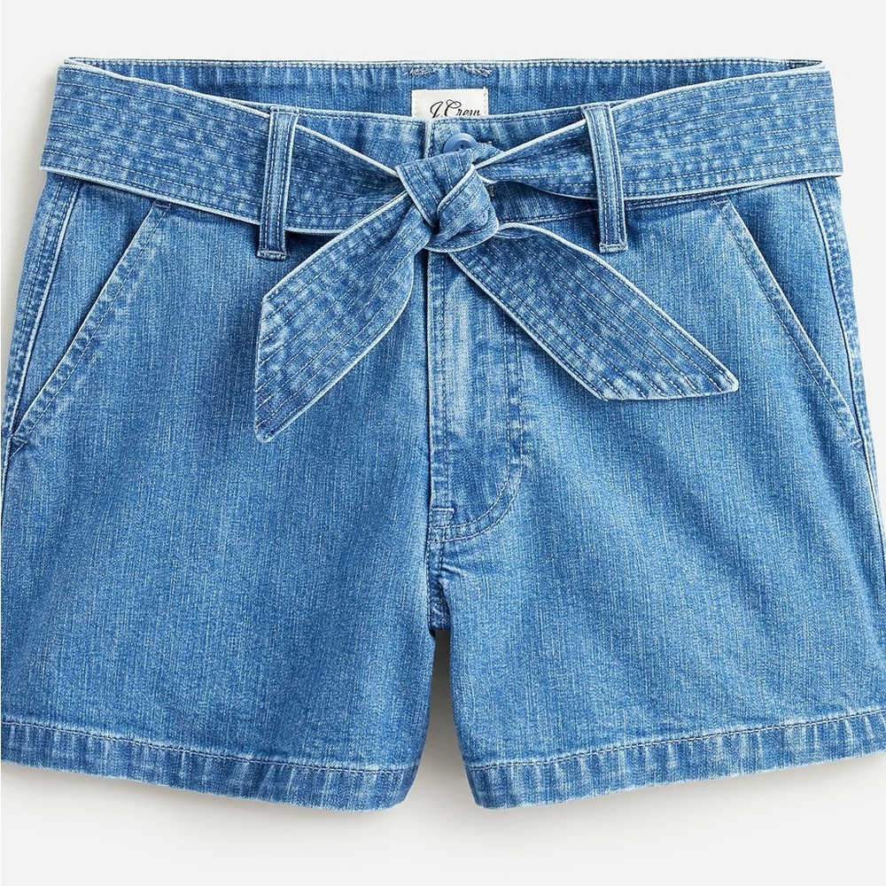 J Crew_Denim Women's Shorts with Belt_0